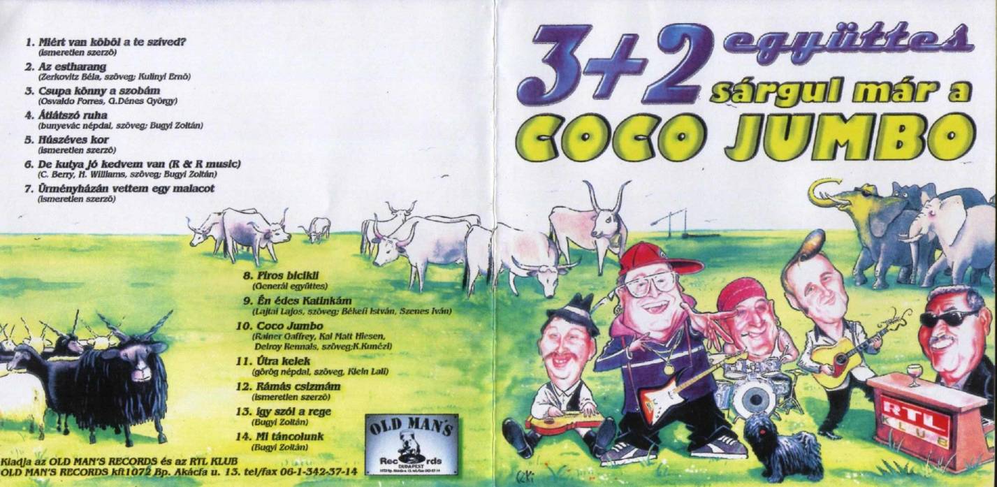 3+2 együttes Sárgul már a Coco Jumbo